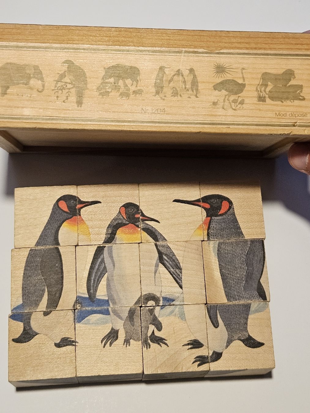 Puzzles: 6x Holz-Klötzli-Puzzle Tiere / #WT18 – Gebraucht aus Oberdorf BL von BaldenEagle 2
