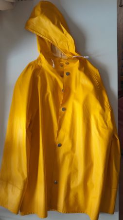 Regenjacke in Maisgelb der Marke UHU, Gr: M Vintage Style