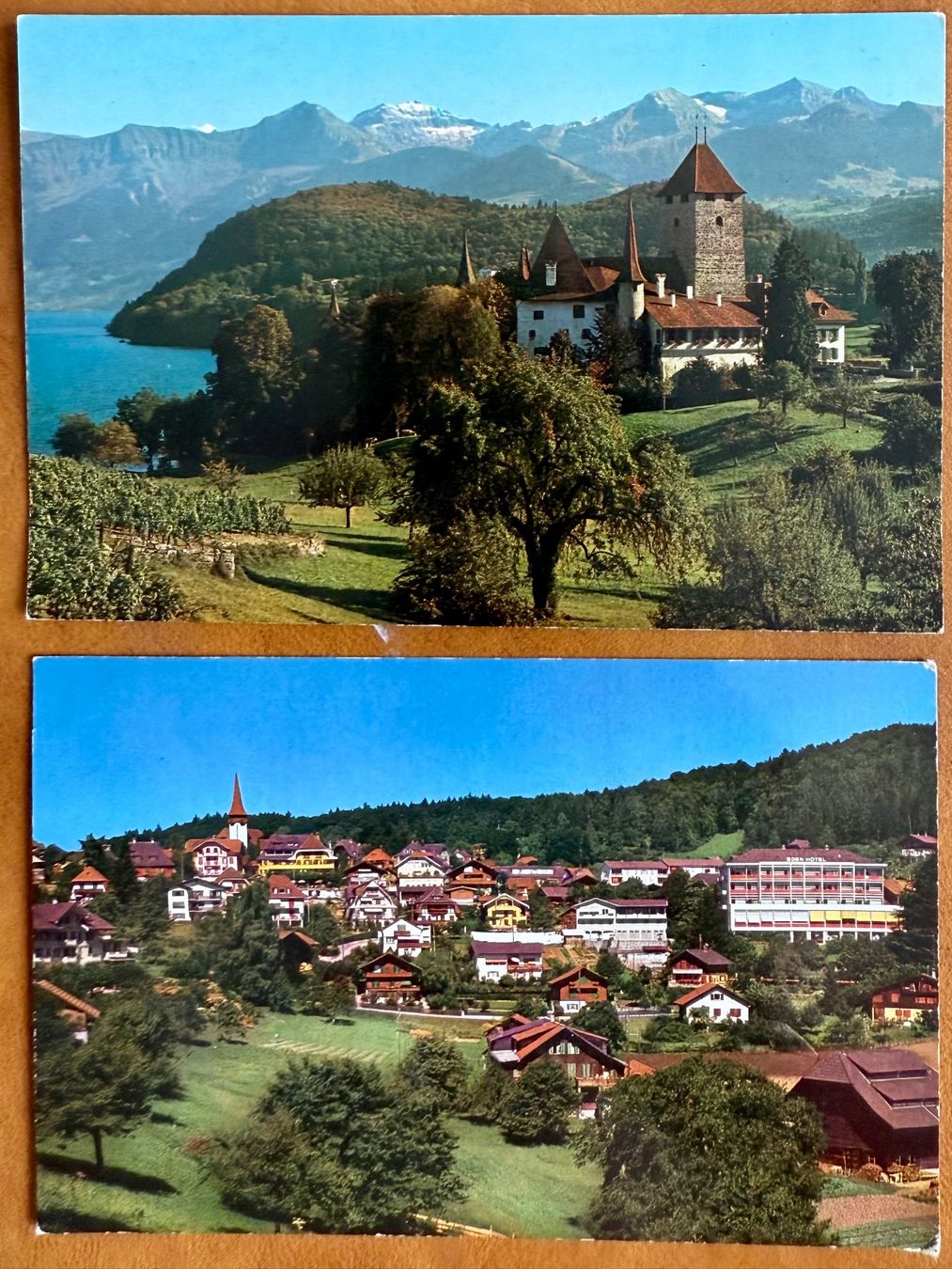 Ansichtskarten: 2X AK: Spiez – Gebraucht aus Lutry von Ediego