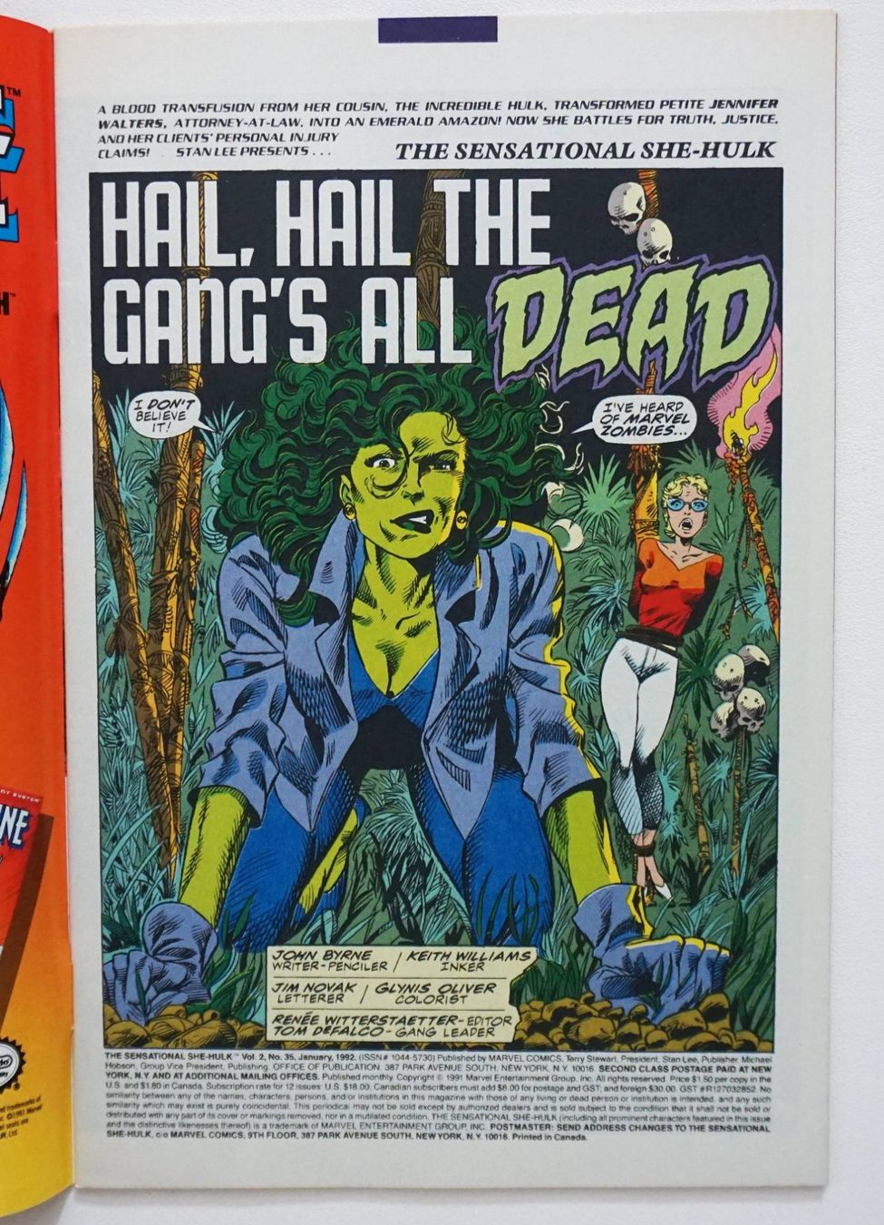 Comics: SENSATIONAL SHE-HULK #35-36 VS. THE ZOMBIES MARVEL 1992 – Gebraucht aus Lugano von YouWantUS 1
