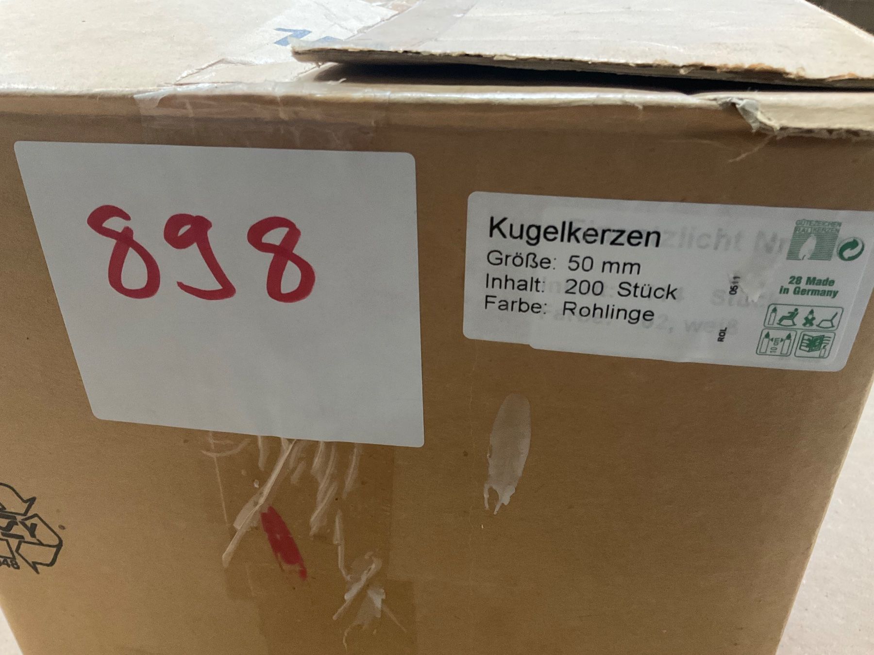 Candele: 898 Posten Kerzen Rohlinge aus Liquidation – Nuovo (secondo la descrizione) da Derendingen venduto da Meisterstuecke 2