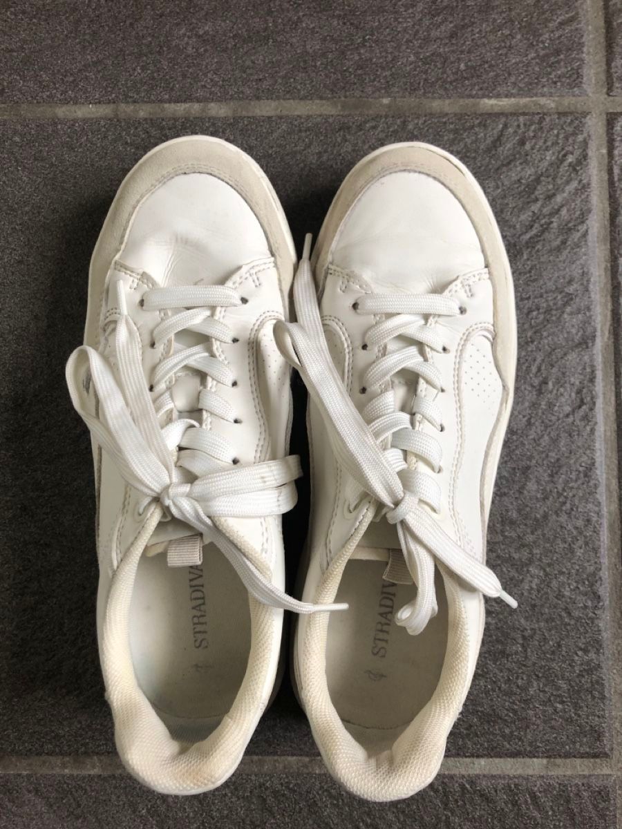 Stradivarius Scarpe da donna: Stradivarius Sneaker Weiss, Grösse 38 – Usato da Wädenswil venduto da Pixie_ 1