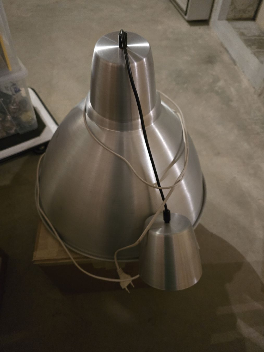 Lampen: Vintage Look Industrie Lampe, Aluminium – Gebraucht aus Wald zh von LilysZauberwelt