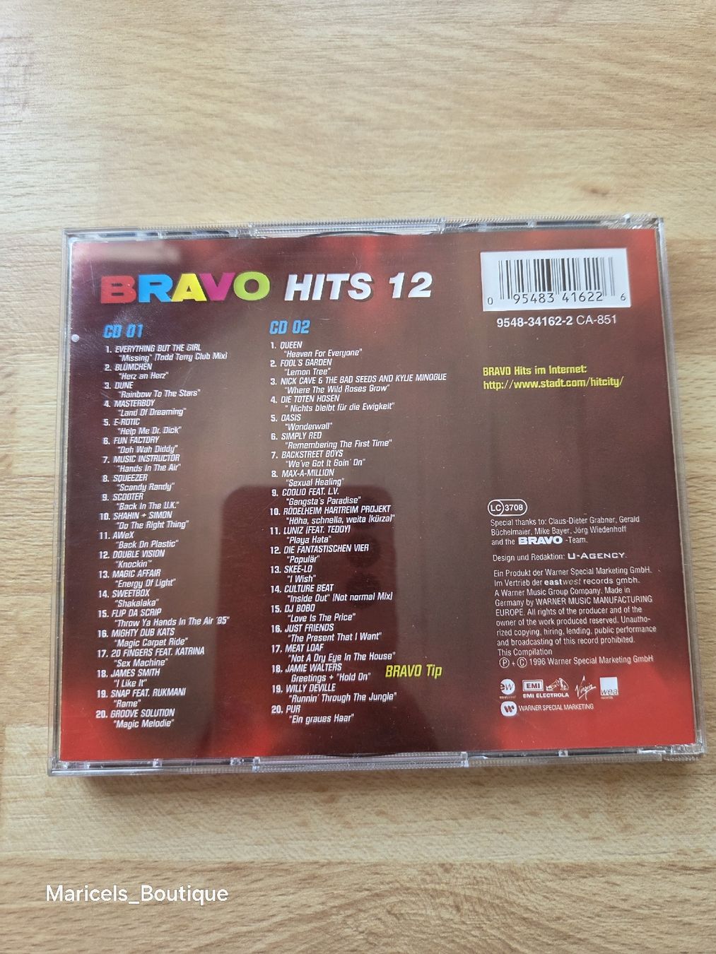 CD: Bravo Hits 12 CD Compilation 2CDs – Usato da Winterthur venduto da Maricels_Boutique 1