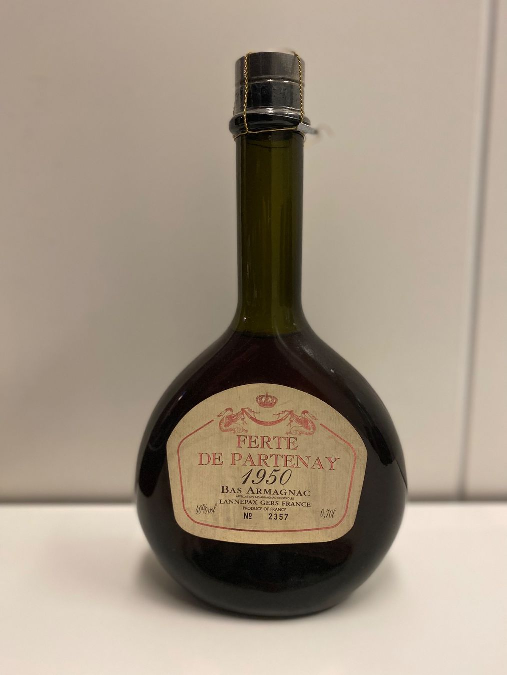 Bevande alcoliche: Armagnac Ferte De Partenay 1950 – Usato da Plan-les-Ouates venduto da Wisk70