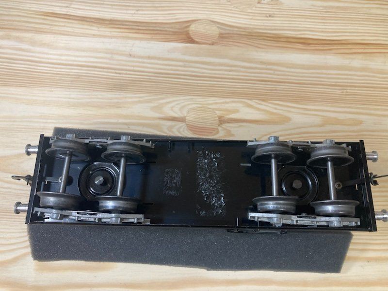 Hag Modellini di ferrovie: Hag Spur 0 Kesselwagen hellgrau "Standard" – Usato da Büsserach venduto da ModellbahnDepot 5