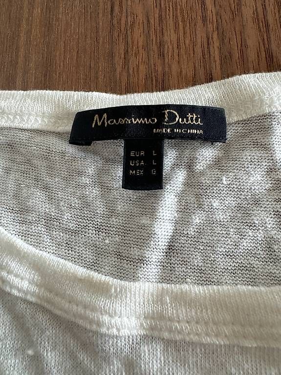 Massimo Dutti T-shirt: Tshirt Massimo Dutti Weiss – Usato da Zürich venduto da nik_tw2j 1