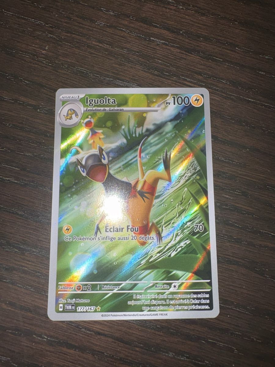 Pokémon Carte collezionabili: Carte Pokémon Igolta 177/167 FR – Nuovo (secondo la descrizione) da Cugy FR venduto da K78