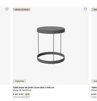 table basse ronde noir
