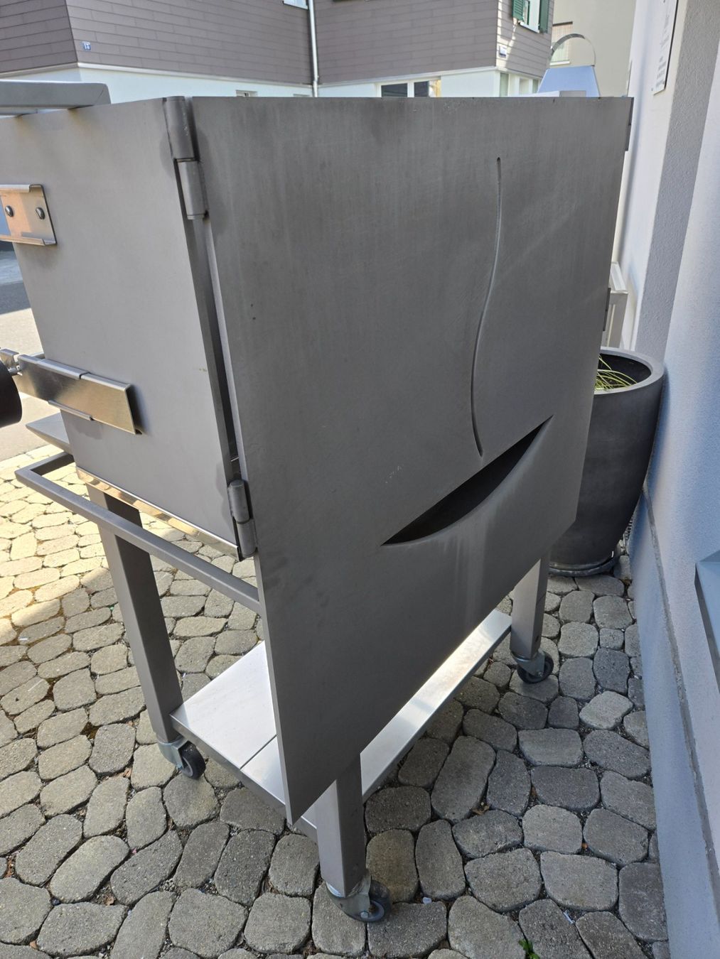 Griglie: Grill, Cheminee, Profi Grill, in Edelstahl – Nuovo (secondo la descrizione) da Einsiedeln venduto da Jaeggi-Gartenfeuer 3