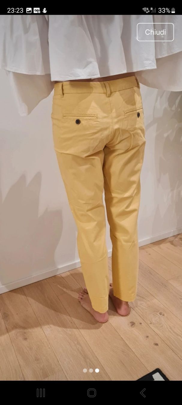 H&M Pantaloni: Summer-ready Yellow Chinos - Stylish & Comfortable! – Usato da Zürich venduto da oli_p8cc 2