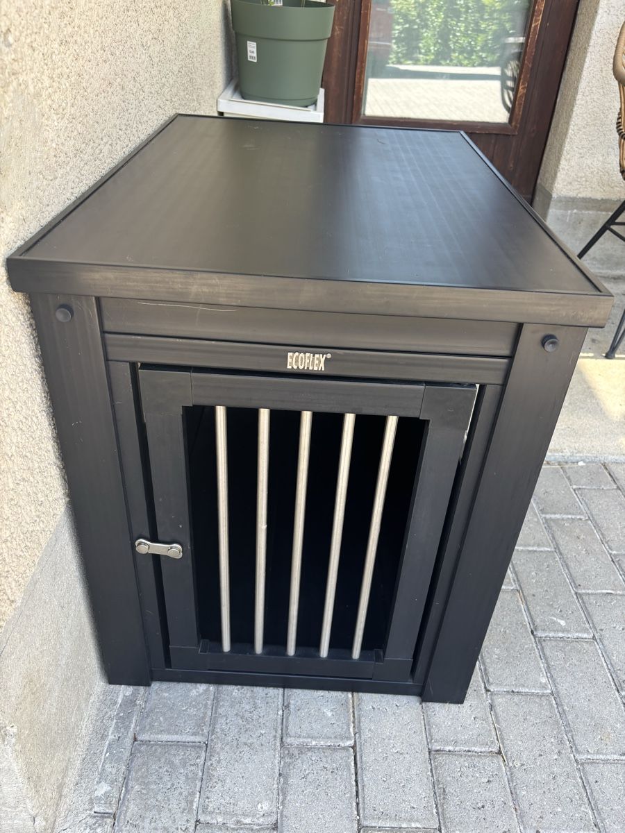 Käfige, Transport & Sicherheit: Hundebox Hundekäfig ECOFLEX schwarz gebraucht – Gebraucht aus Meiringen von Pumukl2