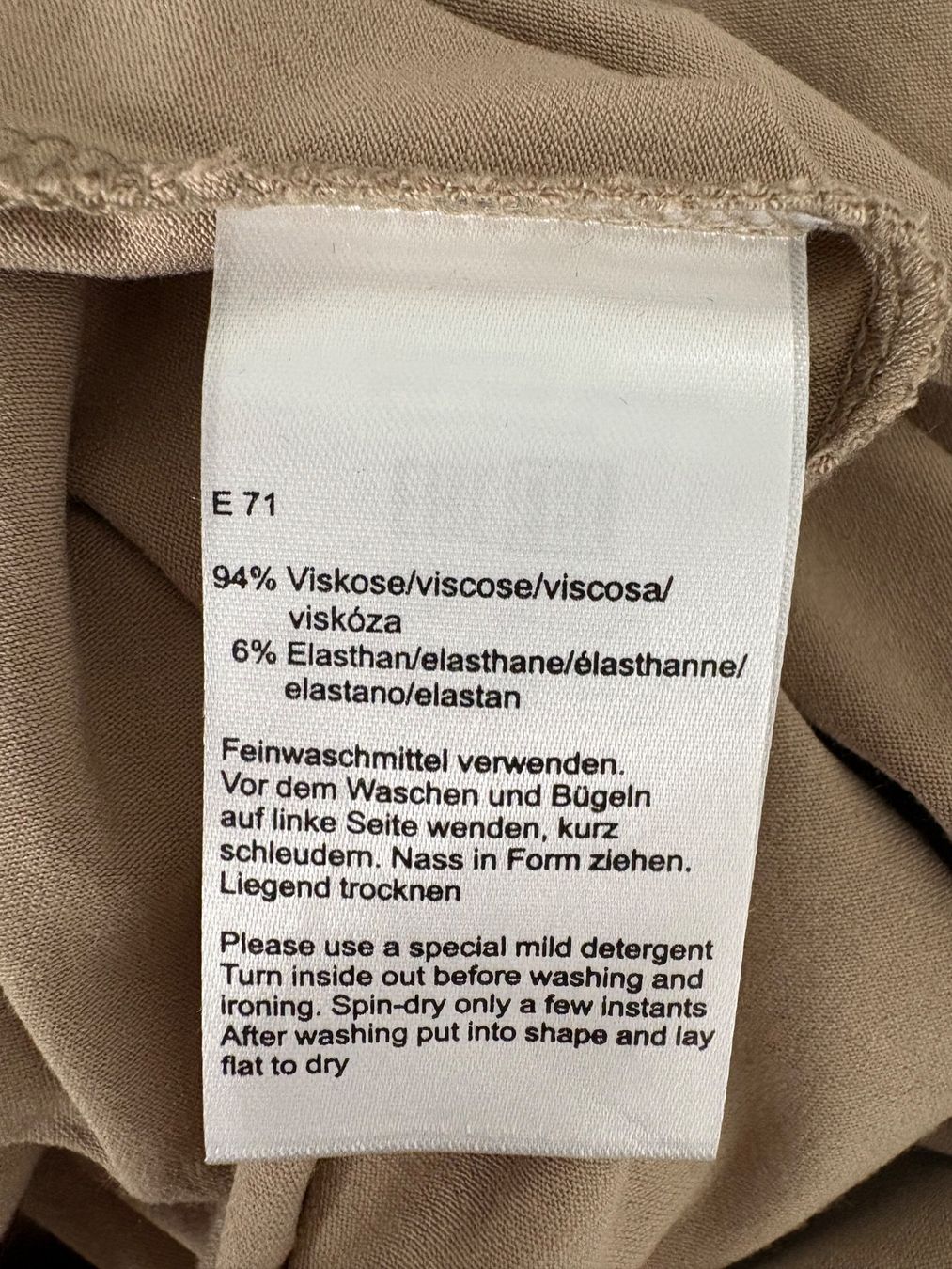 Tops: Gollehaug Top Beige mit Muster 40 Viskose – Neu (gemäss Beschreibung) aus Regensdorf von secondchancefashion 5