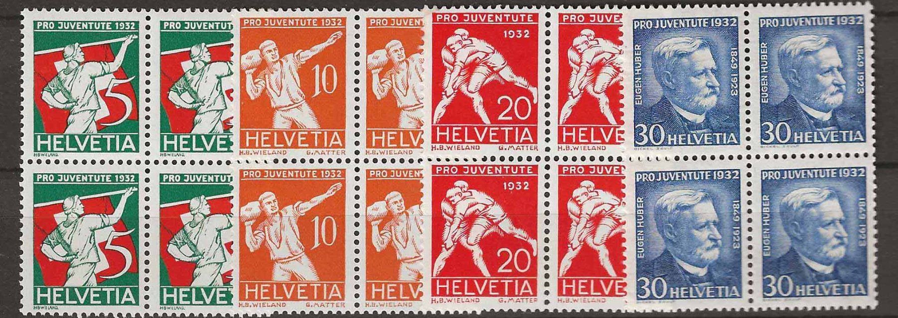 Tutti i francobolli: Pj132 - Pro Juventute 1932 B4 ** – Usato da Trélex venduto da Phil_Albert