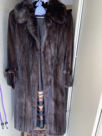 Vintage Nerzmantel, Grösse M. Top Zustand für den Winter!