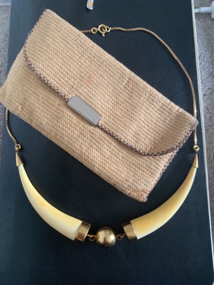 Catenine: Kette Gold und Horn 70er – Usato da Küsnacht ZH venduto da sabinamari 2
