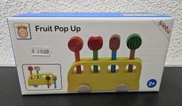 Holzspielzeug Fruit Pop Up Bus neu