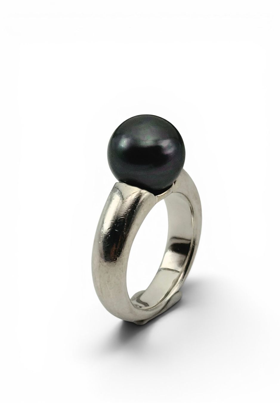 Anelli: Bague THOMAS SABO Argent & Perle synthétique Noire – Usato da Clarens venduto da Rimany 1