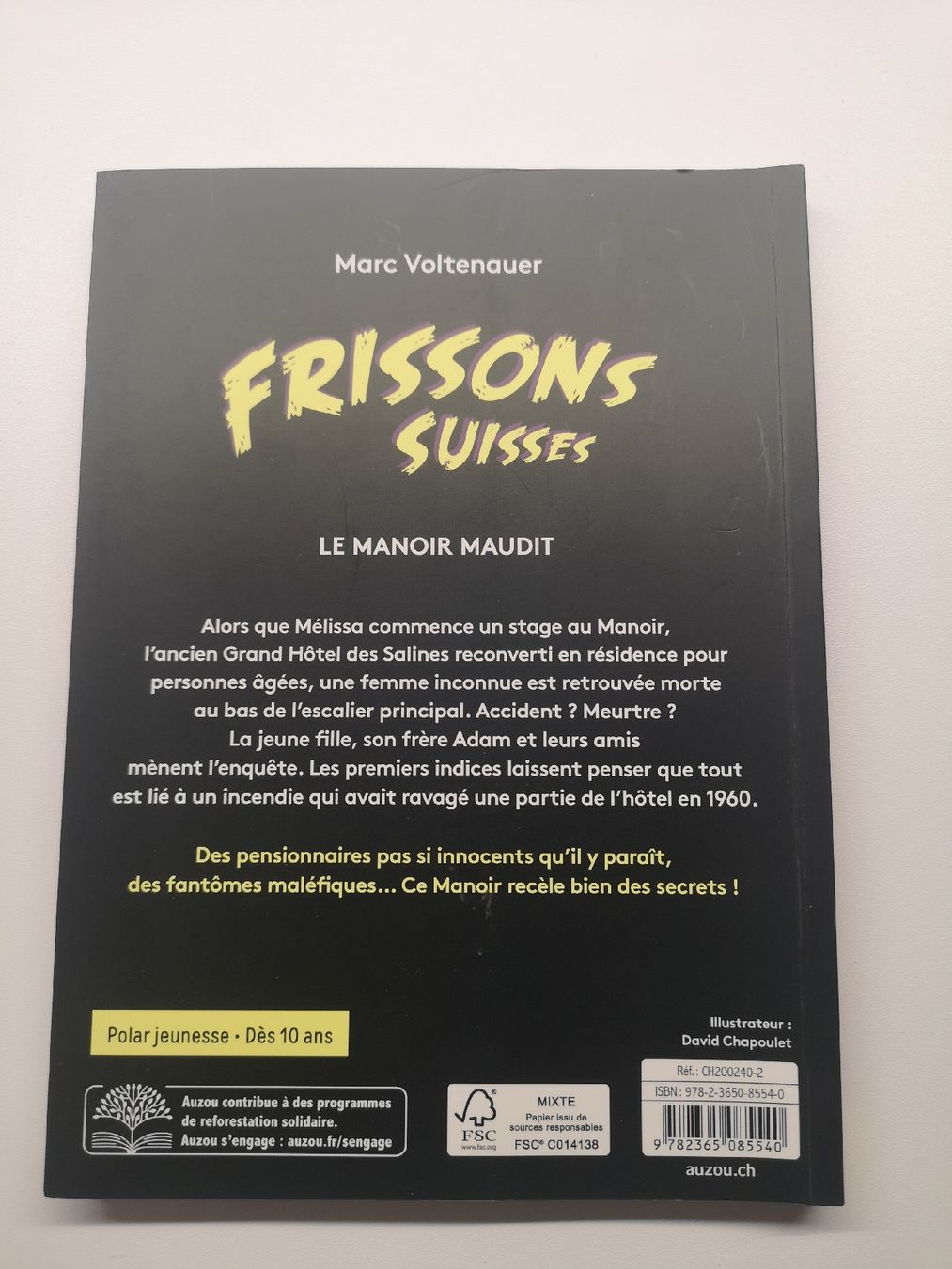 Livres: Frissons suisses, le manoir maudit – D'occasion à Cugy VD par pet_58l7 1