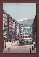 GENEVE - Rue du Mont-Blanc - Tram - 1911 taxée