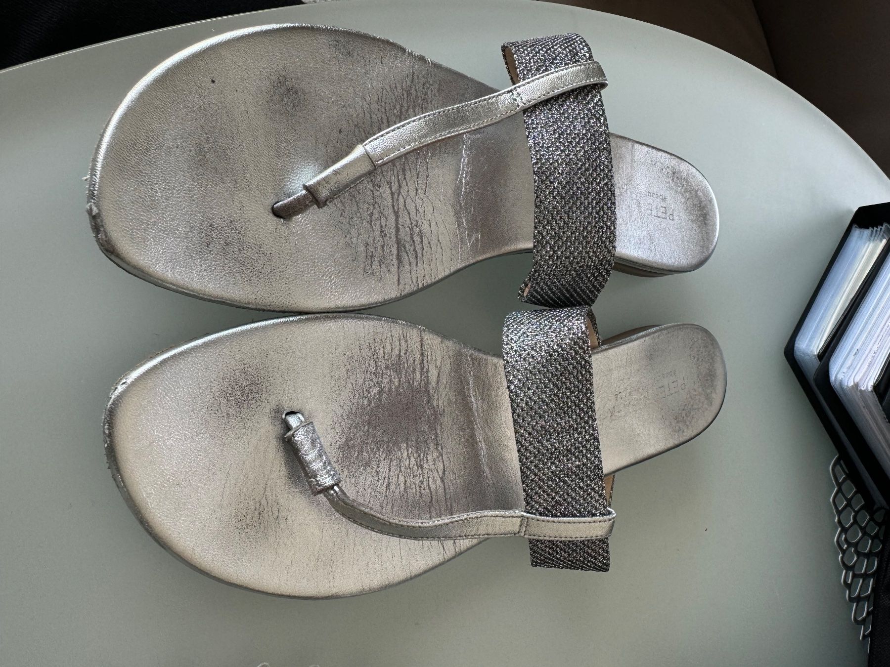 Scarpe da donna: PETER KAISER Sandale Gr41 Silber (7,5) – Usato da Zuerich venduto da Moochie