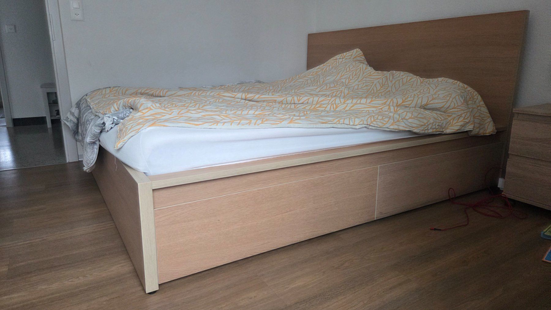 Ikea Letti: Ikea Bettgestell mit Schubladen Buche – Usato da Hindelbank venduto da ewa_c6xj 1
