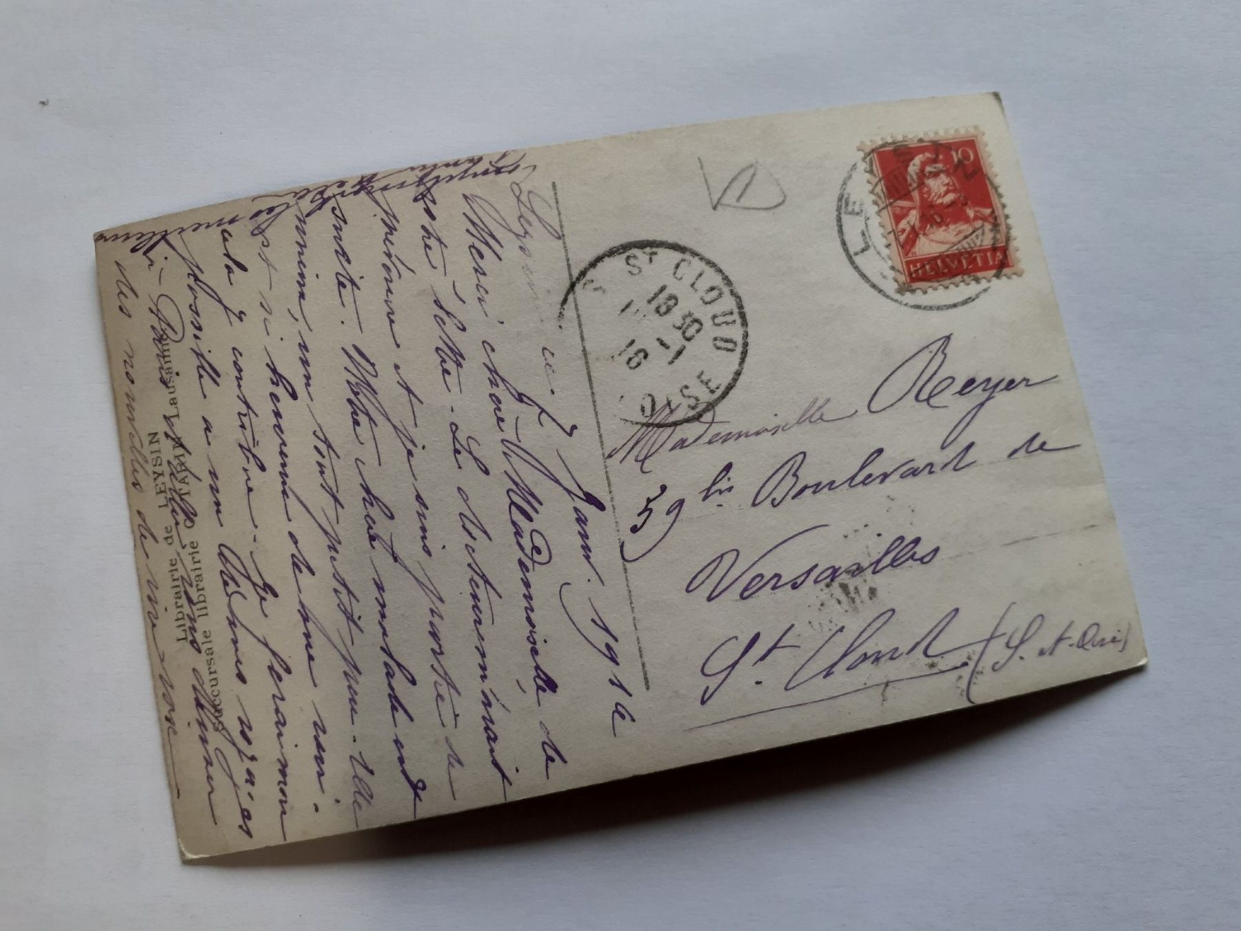 Cartoline postali: LEYSIN - 1910 – Usato da Winterthur venduto da Ornyx7 1