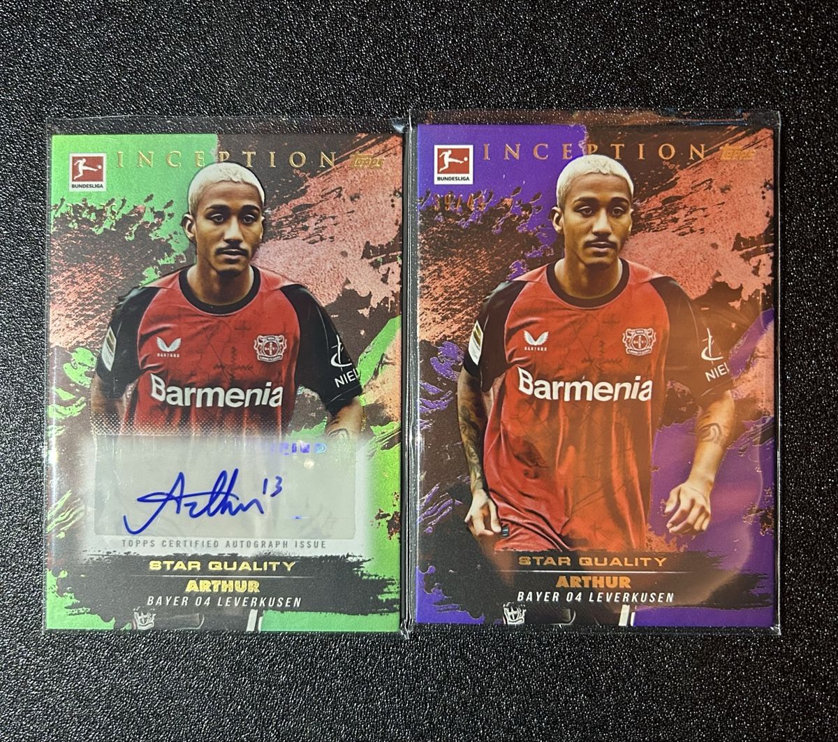 Topps Carte collezionabili: 2x Arthur Topps Inception - Autograph /75 + /49 – Nuovo (secondo la descrizione) da Diepoldsau venduto da Swiss.CLT