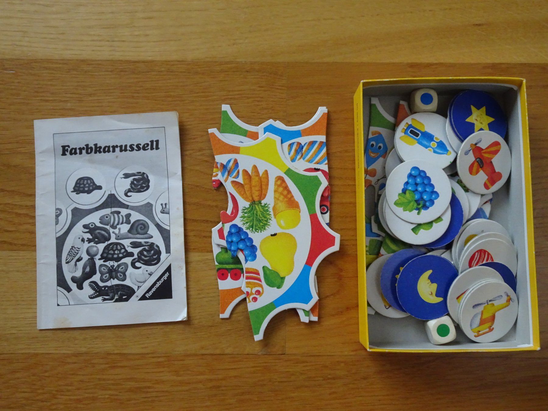 Ravensburger Giochi: Ravensburger Farb-Karussell Spiel – Usato da Zürich venduto da null8 3