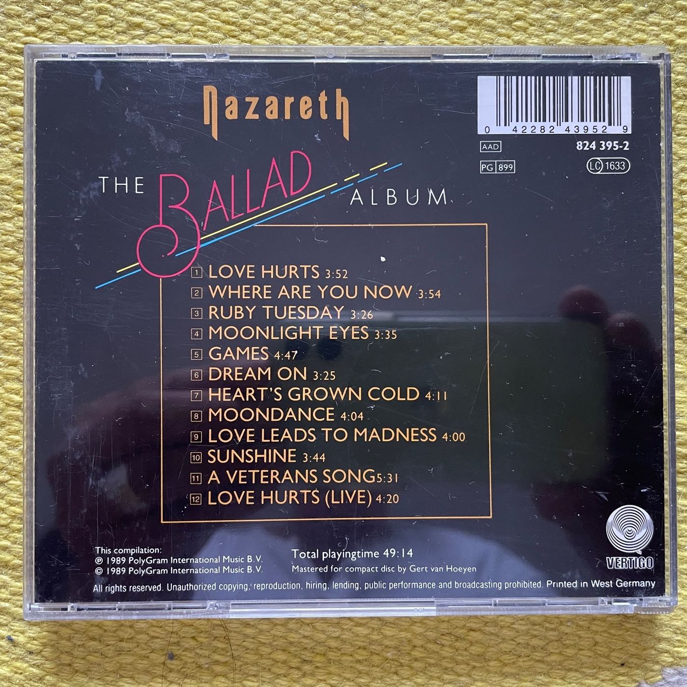 CDs: NAZARETH-THE BALLAD ALBUM – Gebraucht aus Rorschacherberg von CD-Roli 1