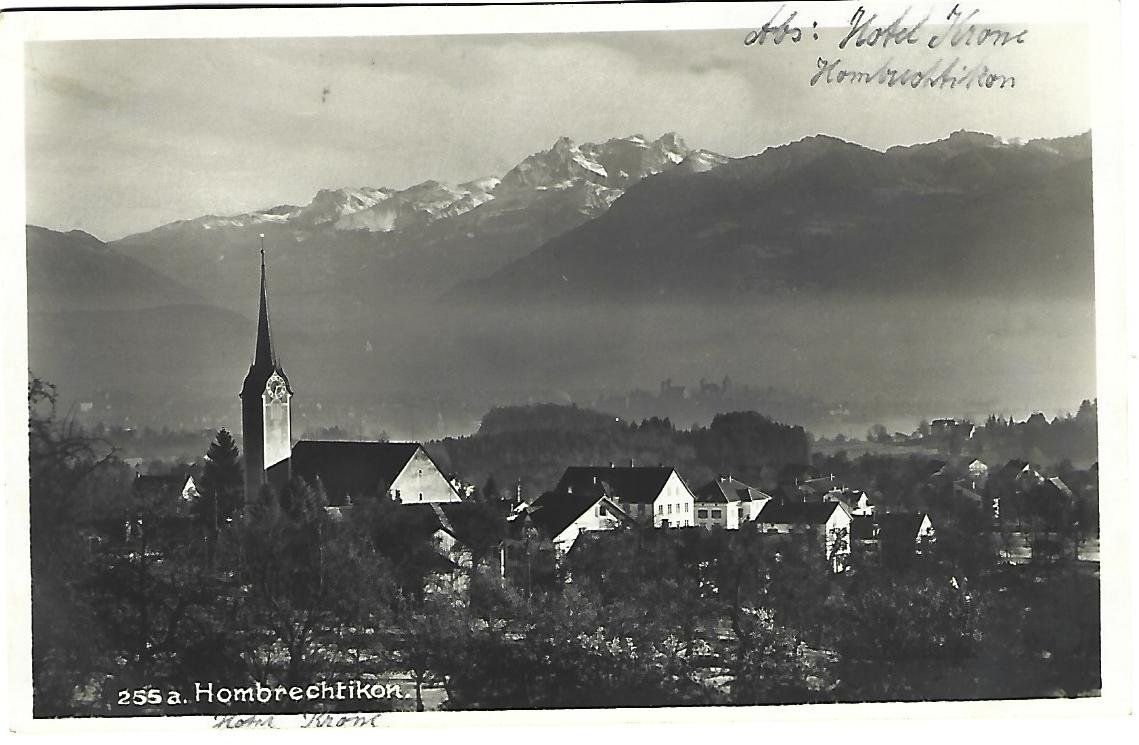 Cartoline postali: Hombrechtikon Dorfansicht – Usato da Wetzikon ZH venduto da Brulu100