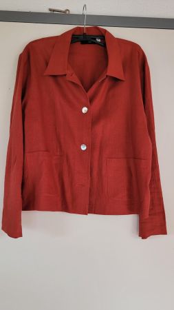 Leinenjacke rostrot von Opinion, Grösse 38