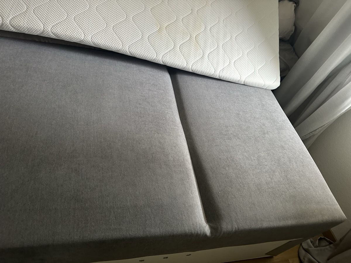 Letti: Bett 90/200 in grau mit Topper – Usato da Zürich venduto da bea_5268 4