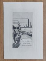 Exlibris Ingenieur Hugo Liebesny - Original Radierung