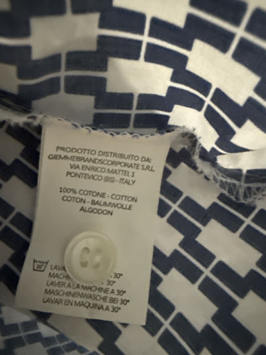 Kleider: Robert Friedman Hemdkleid Grösse M blauweiss gemustert – Gebraucht aus Oberrieden von Allesundanderes 4