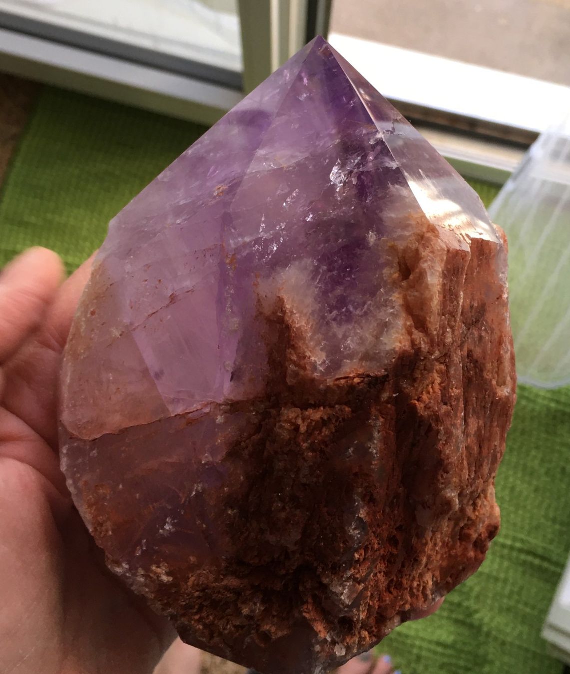 Mineralien & Heilsteine: améthyste grosse pointe en partie polie env. 1600gr – Gebraucht aus Vevey von zabounetta 6