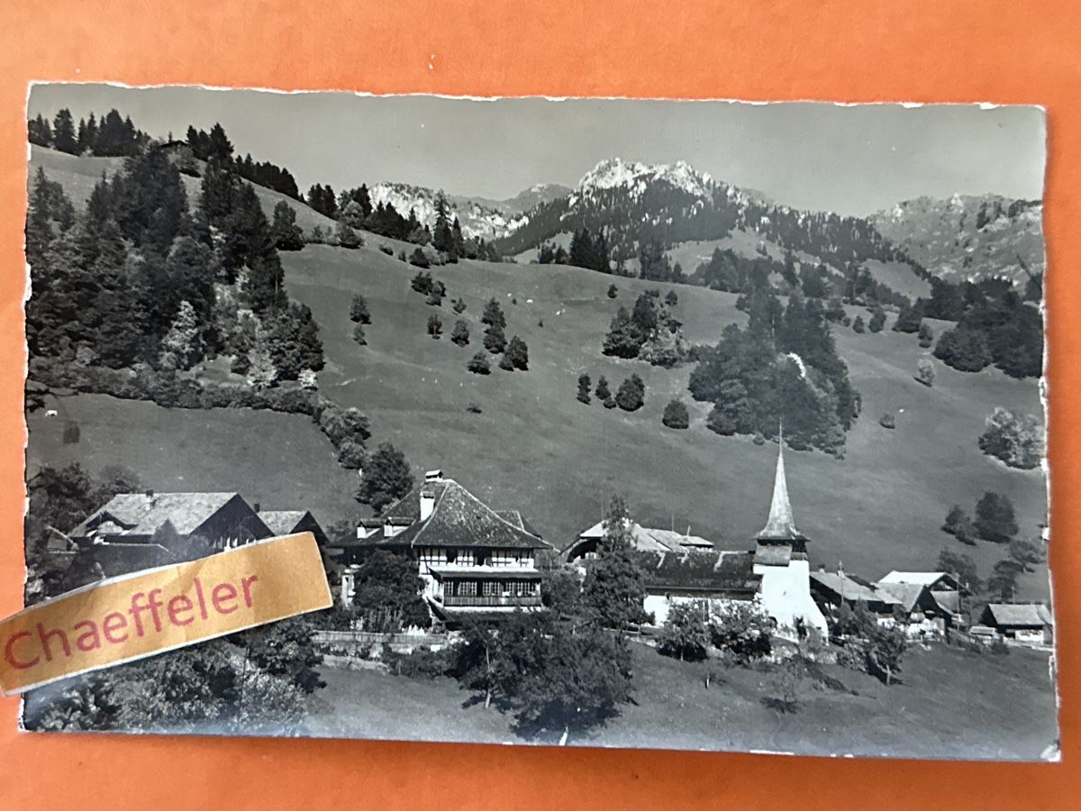 Cartoline postali:  12917 Dientingen Nieder Simmental – Usato da Zürich venduto da Chaeffeler
