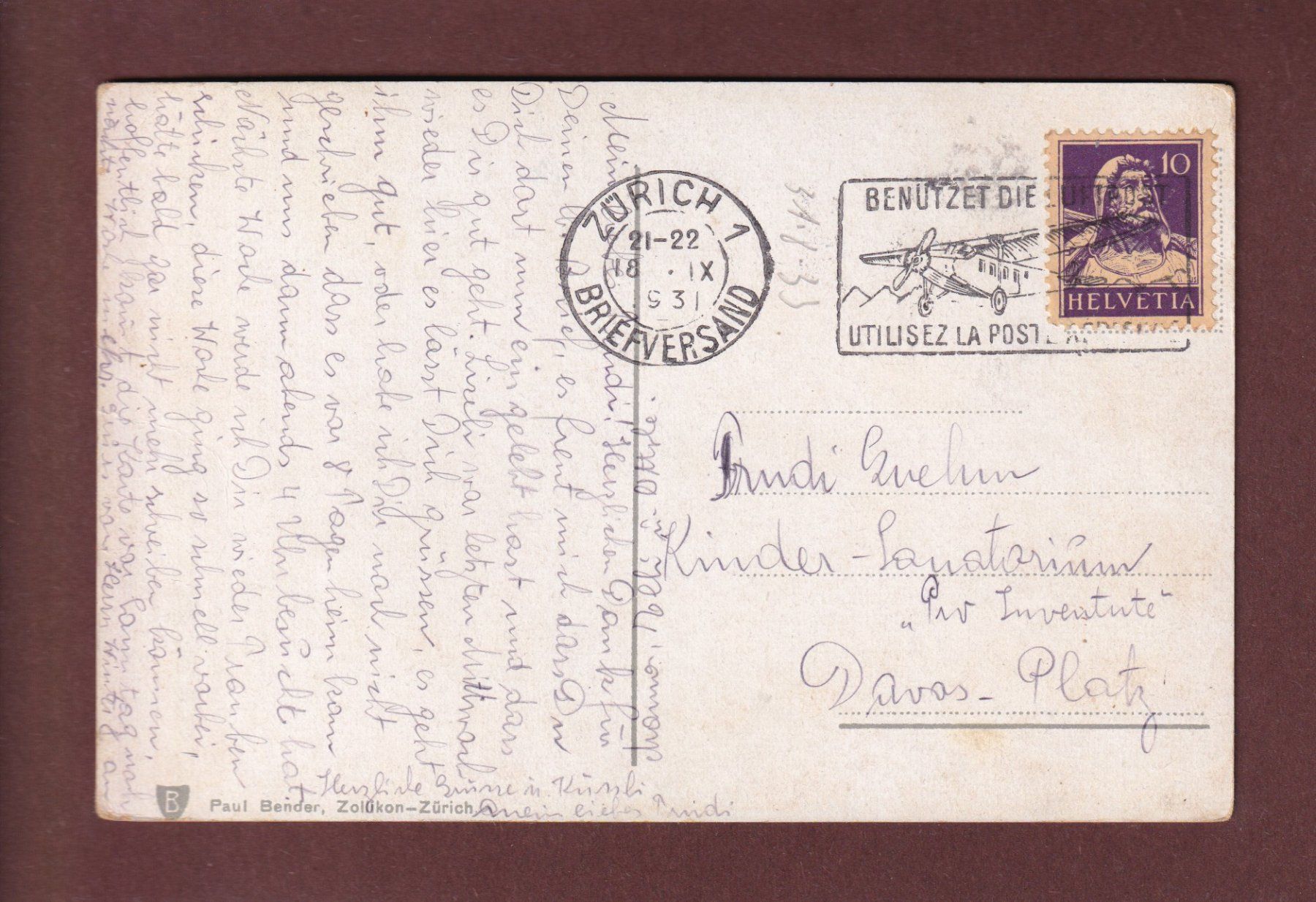 Ansichtskarten: ZÜRICH - Quaibrücke - 1931 – Gebraucht aus Pully von nicecards-shop 1