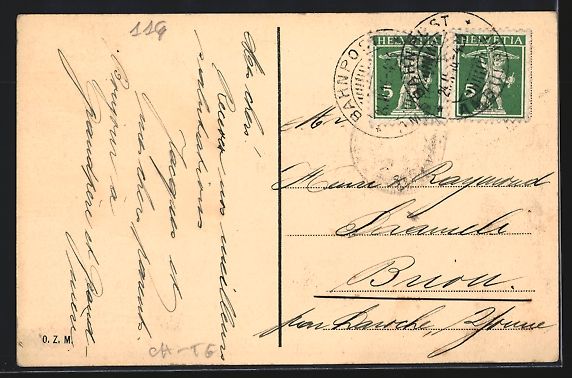 Cartoline postali: Romanshorn am Bodensee, Blick auf den Ha – Usato da Berlin venduto da bartko-reher 1