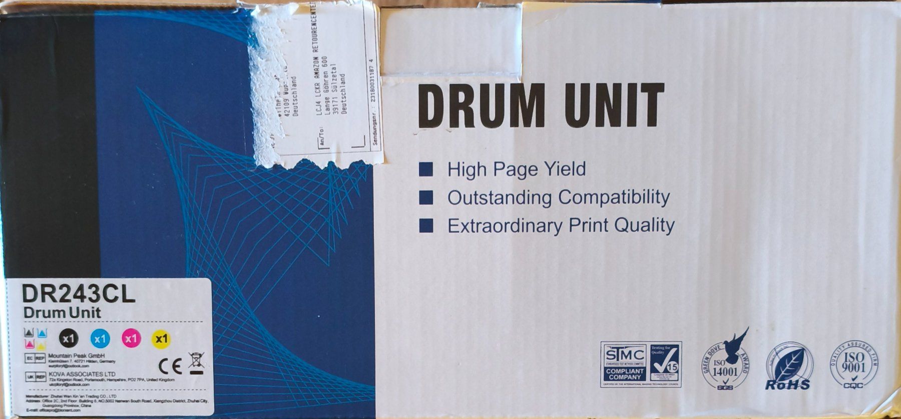 Cartucce per stampanti & toner: DR243CL Drum Unit für Laserdrucker – Nuovo (secondo la descrizione) da Hägglingen venduto da BigJim1