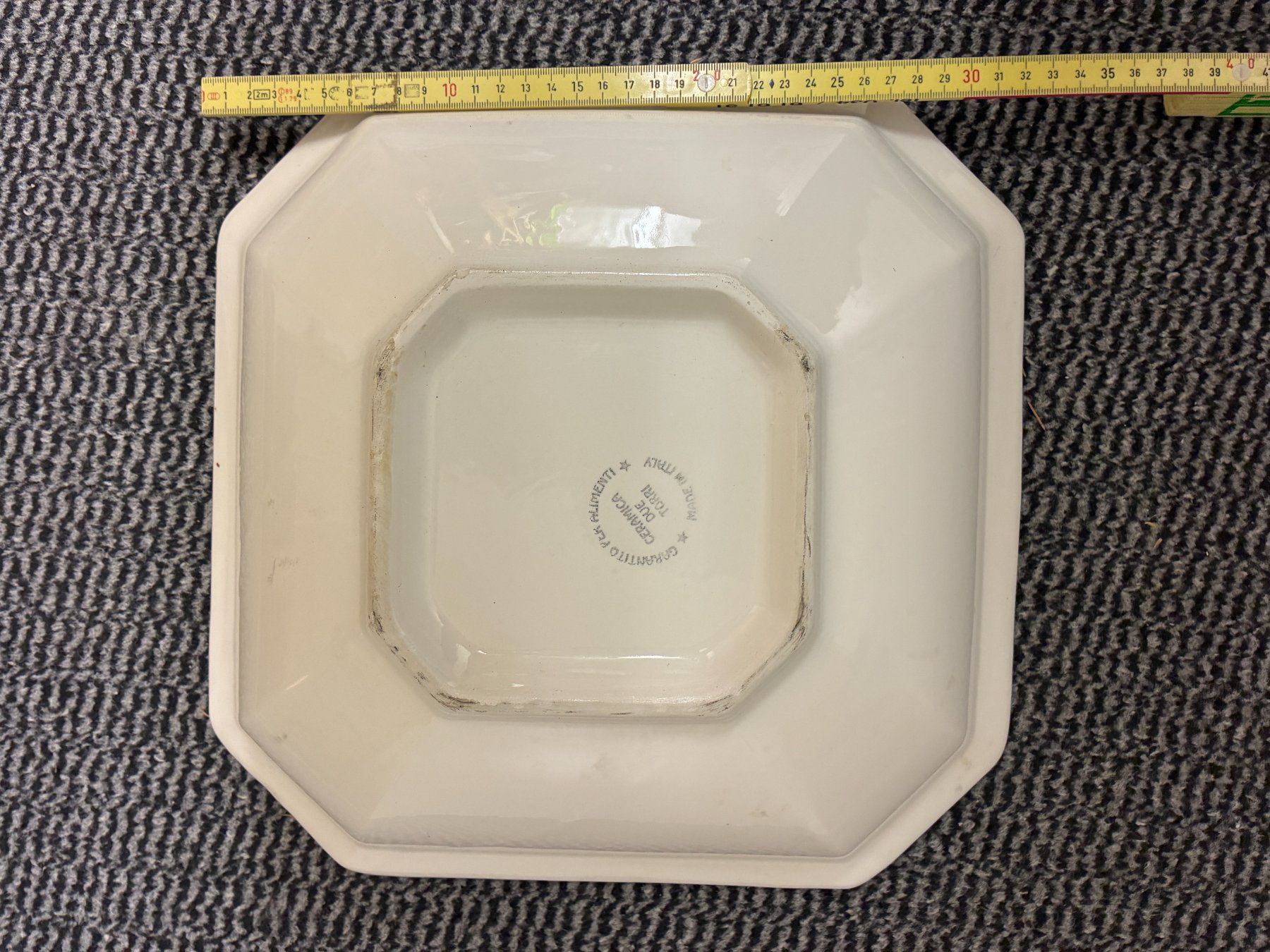 Ciotole: Fruchtschale, Obstdekor, ca. 32 x 32 cm, Made in Italy – Usato da Biberist venduto da longimanus3 3