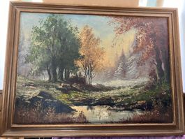 Landschaftsgemälde ca. 79 cm x 59 cm