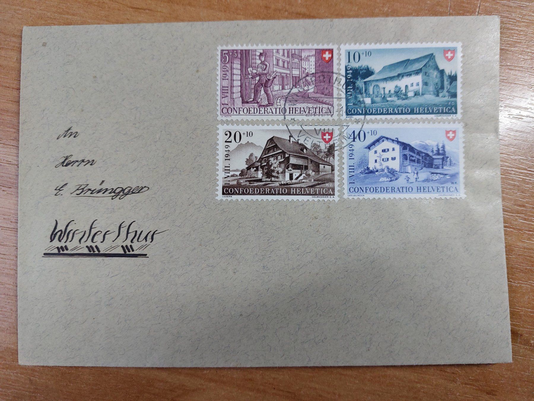 Tutti i francobolli: FP1949 - Lettre Pro Patria 1949 obl. – Usato da Trélex venduto da Phil_Albert
