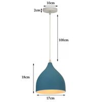 Lampe à suspension moderne  nordique Macaron en fer