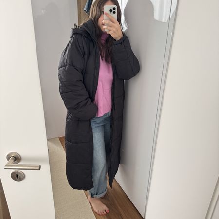 Long puffer coat/ jacket S