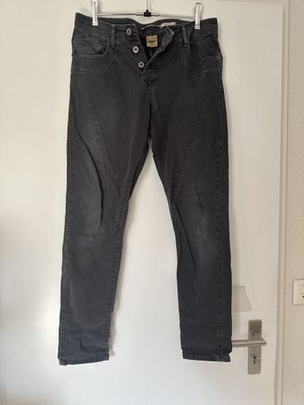 Please Jeans, Gr. S, Grau, Top Zustand, Damen Herbstmode