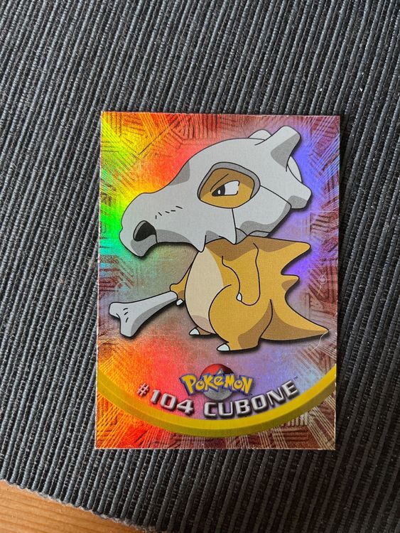 Pokemon Cubone Tragosso Holo Rainbow Topps Series 2 1999 (Neu (gemäss ...