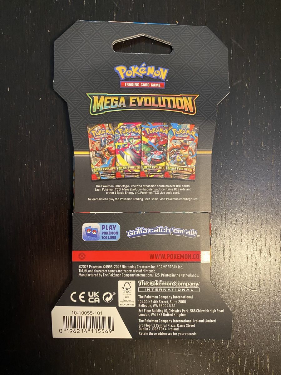 Pokémon Carte collezionabili: Pokemon Mega Evolution Sleeved Booster – Nuovo e nell'imballaggio originale da Unterentfelden venduto da KoolAid-WhiTe 1