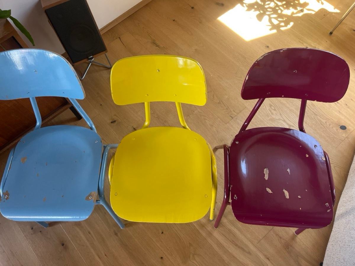 Stühle: 3 Bunte Stühle – Gebraucht aus Zürich von cla_8km7 2
