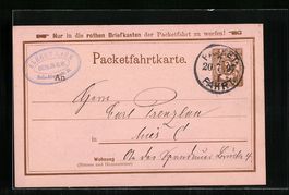 Berlin, Packetfahrtkarte, Private Stadtp